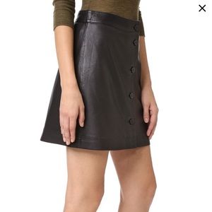 NWOT Madewell Size 2 Leather Skirt